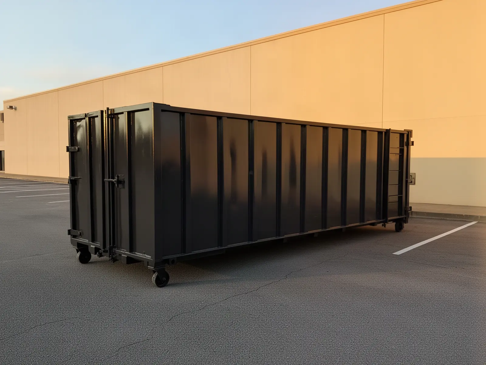 Roll-off dumpster from Foust Family Dumpster Rental in Reading, PA